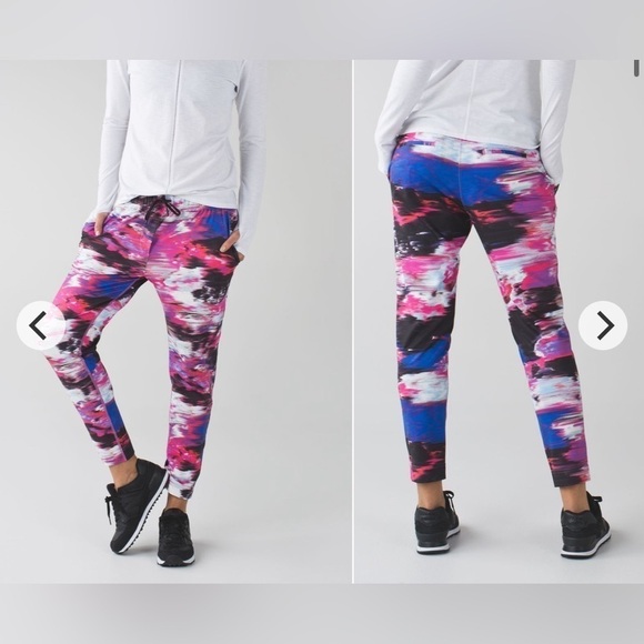 Lululemon Jet Crop (Slim) *Luxtreme Pigment Wind White Multi Size 6 - Picture 11 of 12